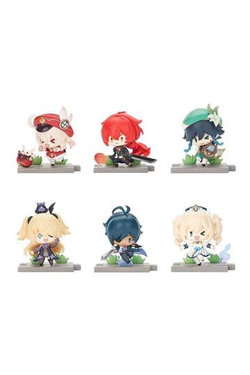 Genshin Impact Battle Scene Series Trading Figura 6 pack Mondstadt Edition 5 cm