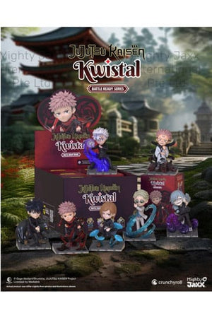 Jujutsu Kaisen: Kwistal Fwendz - Battle Ready Series 4 tommer vinylfigur Blind Box Sortment (6)