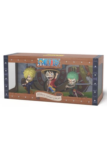 One Piece Figura de vinilo Hidden de Freeny Luffy, Zoro y Sanji 10 cm