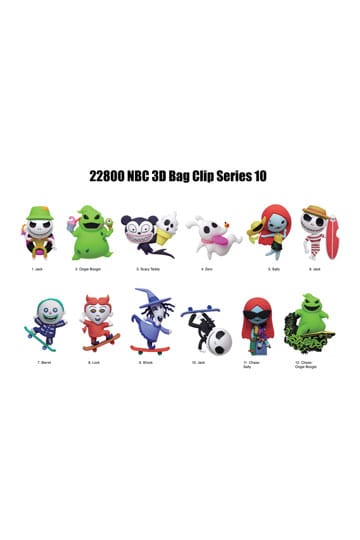 The Nightmare Before Christmas PVC Bag Clips Series 10 Display (24)