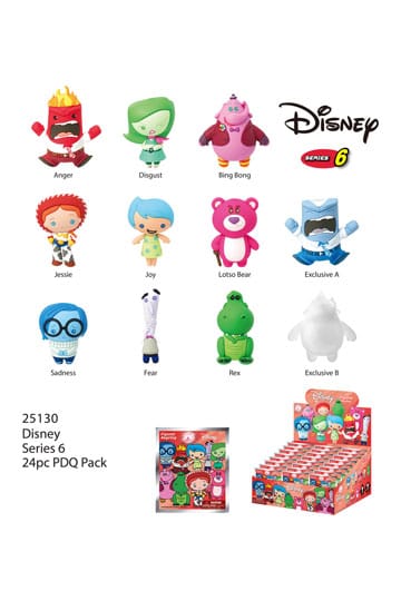 Pixar 3D PVC Bag Clips Series 6 Display (24)