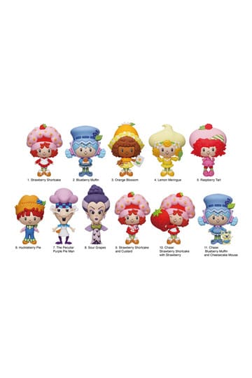 Strawberry Shortcake 3D PVC Bag Clips Series 1 Display (24)