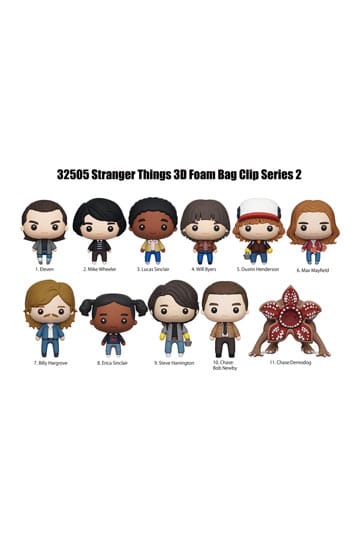 Stranger Things 3D PVC Bag Clips Series 2 Display (24)