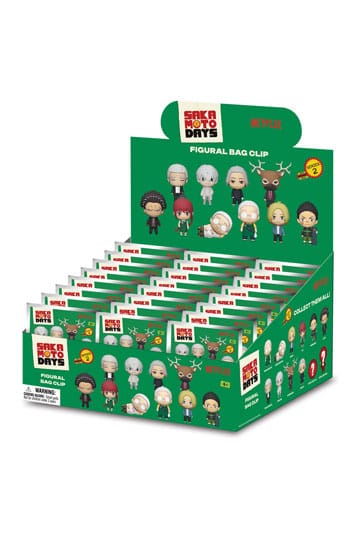 Sakamoto Days 3D Foam Bag Clips Series 2 Display (24)