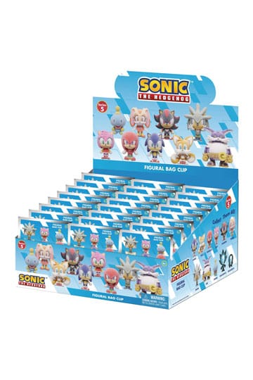 Sonic the Hedgehog PVC-taskeclips Flocking Series 5 Display (24)