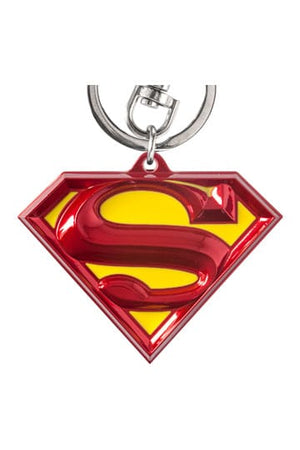 DC Pewter-Keychain Superman Logo coloured