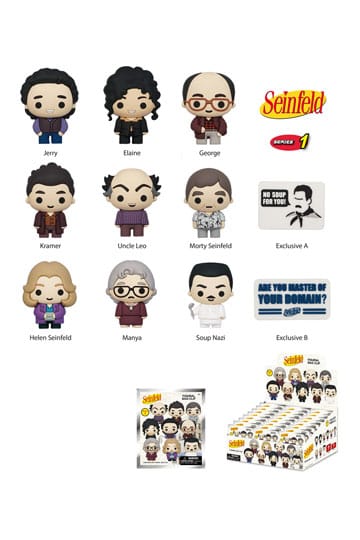 Seinfeld 3D PVC Bag Clips Series 01 Display (24)