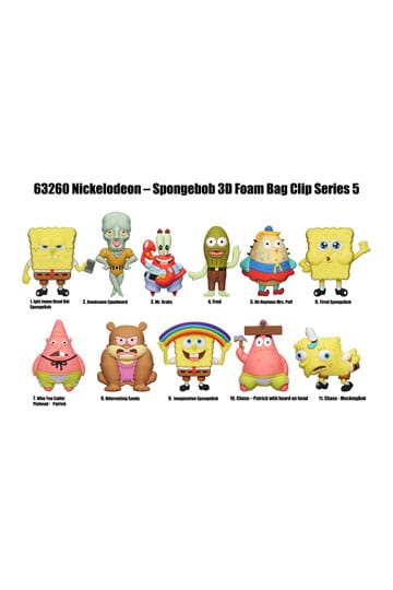 Nickelodeon Classics 3D PVC-tasclips Serie 5 SpongeBob SquarePants-display (24)