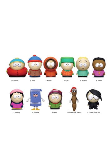 South Park 3D PVC Bag Clips Series 1 Display (24)