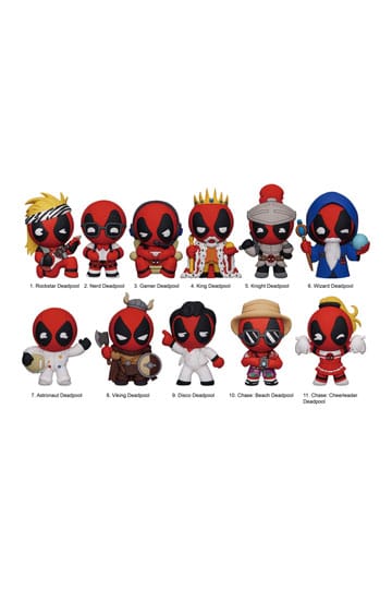 Marvel 3D PVC Çanta Klipleri Deadpool Serisi 6 Ekran (24)