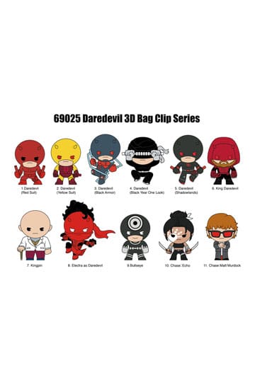 Daredevil 3D PVC Tasclips Klassiek Display (24)