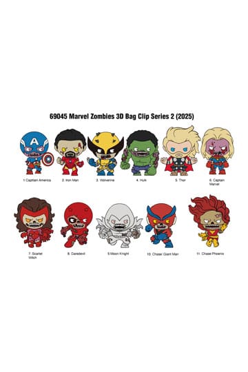 Clip per borse in PVC Marvel Serie 2 Display Zombies (24)