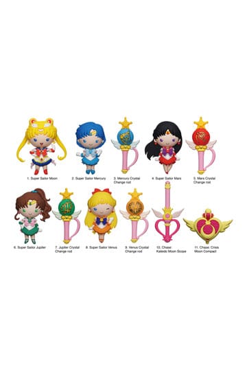 Sailor Moon 3D PVC Bag Clips Series 7 Display (24)