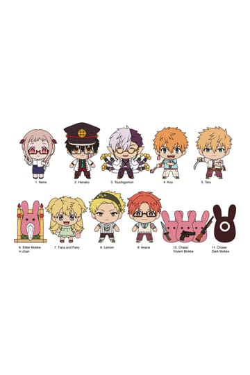 Toiletbundet Hanako-kun 3D PVC Bag Clips Series 3 Display (24)