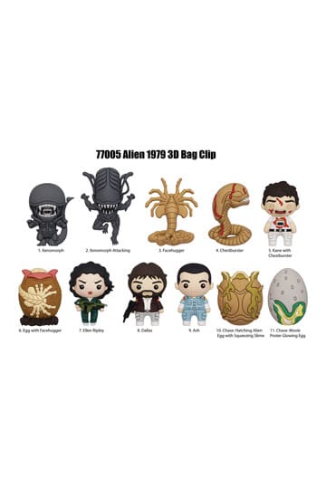 Alien 3D PVC Çanta Klipsleri Serisi 1 Ekran (24)