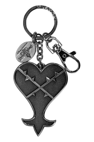 Kingdom Hearts metall nøkkelring hjerteløs logo