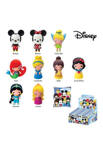 Disney 3D PVC Bag Clips Series 1 Display (24)