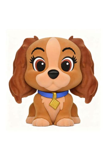 Lady and the Tramp Figurale Bank Lady (mit spezieller Beflockung) 20 cm