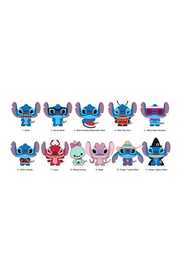 Lilo & Stitch Plush Bag Clips Stitch Display (24)