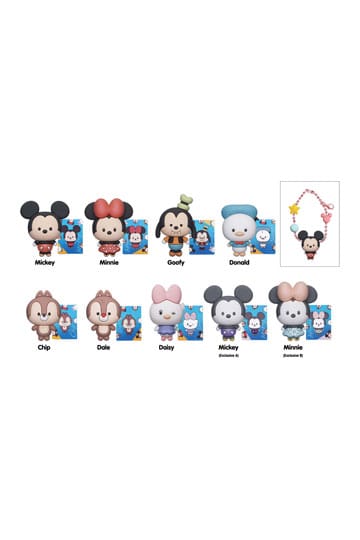 Disney Charm 3D PVC Sac Clips Mickey & Friends Display (24)