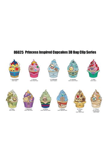 Présentoir à cupcakes avec pinces pour sac en mousse 3D Disney Princess (24)