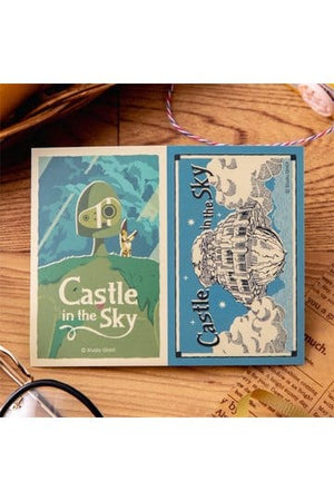 Castle in the Sky Sticker Robot & Castle Laputa Retro