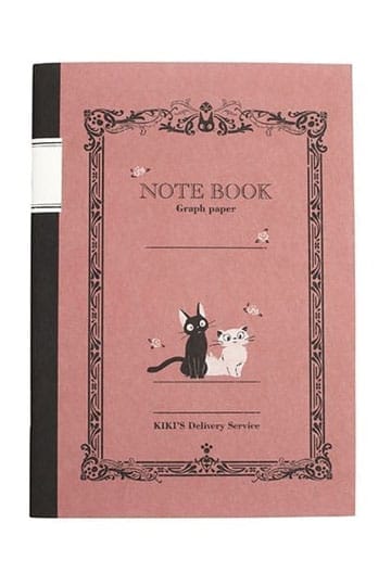 Kiki's Delivery Service Retro Notebook Jiji Red