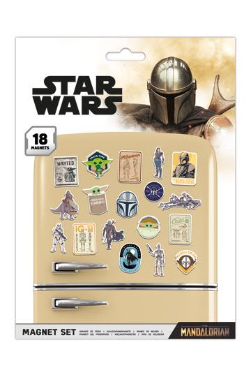 Star Wars: The Mandalorian Kylskåpsmagneter Bounty Hunter