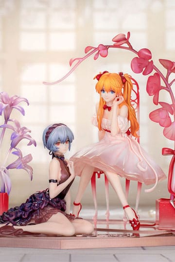 Evangelion PVC Statue 1/7 Rei Ayanami & Asuka Shikinami Langley: Whisper of Flower Ver. Set