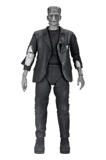 Universal Monsters Action figürü Ultimate Frankenstein'ın Canavarı (Frankenstein Gelini) (B & W) 18 cm