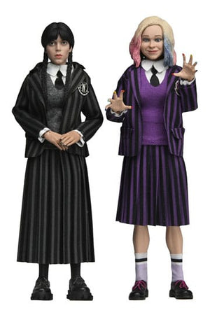 Woensdag-actiefiguren 2-pack Wednesday Addams (Nevermore Uniform) en Enid 20 cm