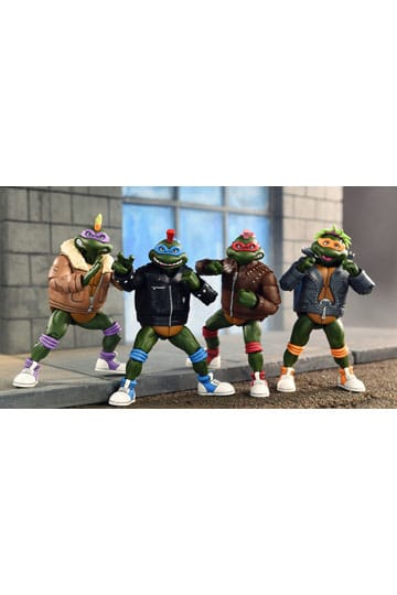 Teenage Mutant Ninja Turtles (Karikatür) Aksiyon Figürleri 4 Pack Punk Turtles 18 cm