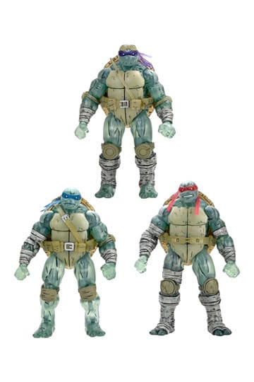 Teenage Mutant Ninja Turtles (Son Ronin) Aksiyon Figürü 3'lü Paket Hayalet Kardeşler 18 cm