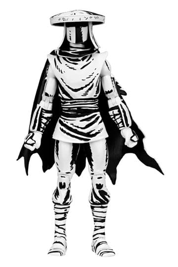 Teenage Mutant Ninja Turtles Aksiyon Figürü Elit Ayak Ninja Guard Siyah Beyaz 18 cm