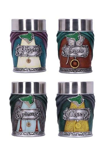Lord of the Rings Shotglass 4-Pack-Hobbits