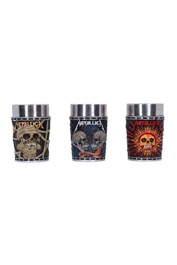 Metallica Shot Glasses Pushead Art 3-Pack