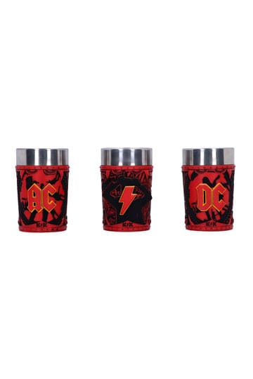 AC/DC Shot Glasses Logo 3-Pack