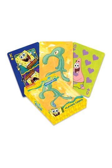 Spongebob à jouer aux cartes audacieuses et impétueuses