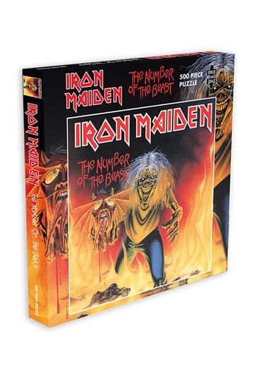 Iron Maiden Rock Saws Jigsaw Puzzle The Number of the Beast Single (500 pieces)