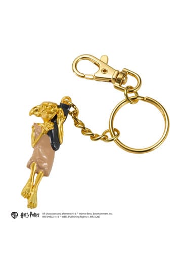 Harry Potter Metall-Schlüsselanhänger Dobby goldfarben 11 cm
