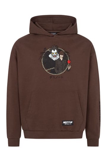 Death Note Hooded Sweater Graphic Brown