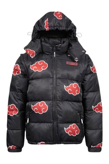 Naruto Puffer Jacket Akatsuki Red