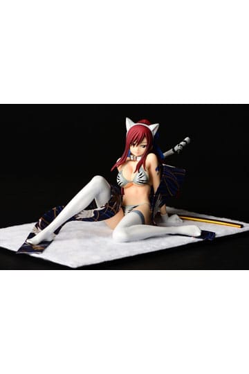 Fairy Tail Statue 1/6 Erza Scarlet - White Tiger CAT Gravure_Style 13 cm