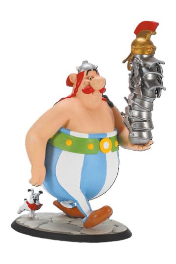 Asterix Statue Obelix Stack of Helmets and Dogmatix 21 cm