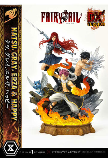 Fairy Tail PVC Statue 1/6 Natsu, Gray, Erza, Happy Deluxe Version 57 cm