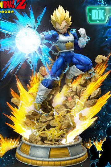 Dragon Ball Z kip 1/4 Super Saiyan Vegeta Deluxe verzija 64 cm - Oštećeno pakiranje