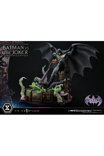 DC Comics Statue 1/3 Batman vs. The Joker av Jason Fabok Deluxe Bonus version 85 cm