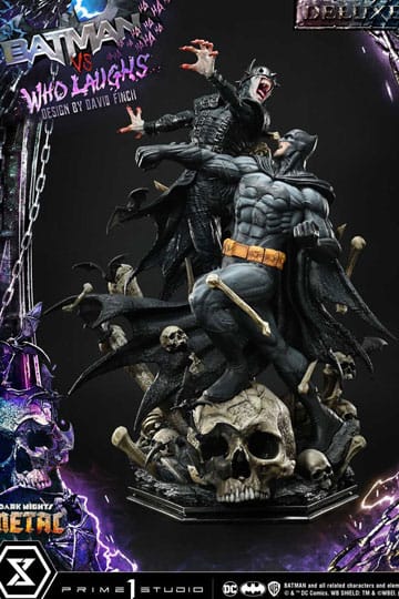 Dark Nights: Metal Ultimate Premium Masterline Series Statue 1/4 Batman vs Batman qui rit de luxe bonus version 67 cm