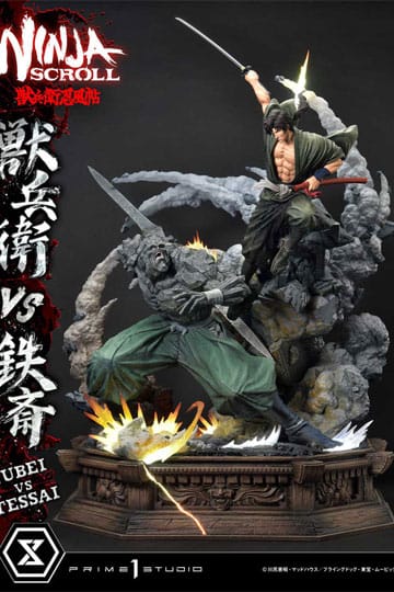 Ninja Scroll Ultimate Premium Masterline Series Status 1/4 Jubei nasuprot Tessai 101 cm