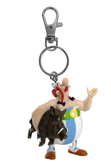 Asterix Keychain Obelix Carrying a Boar 14 cm